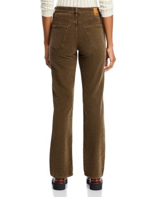 Parkway High Rise Straight Leg Jeans in Marshland Green