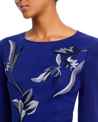 Embroidered Knit Maxi Dress