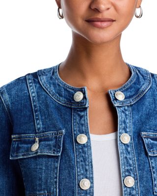 Yari Collarless Denim Jacket