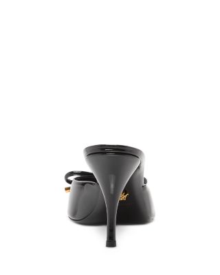 Women's Opera Bow 85mm Patent Mules 