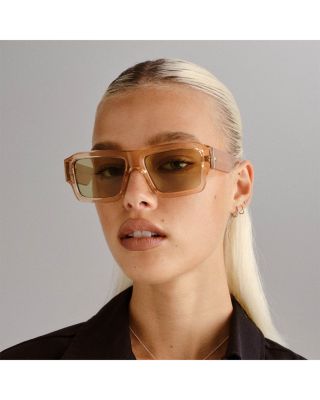 Polygraph Rectangular Sunglasses, 55mm