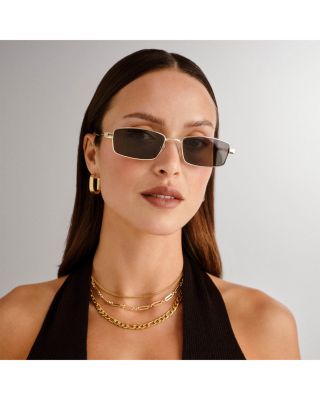 Bizarro Rectangular Sunglasses, 56mm