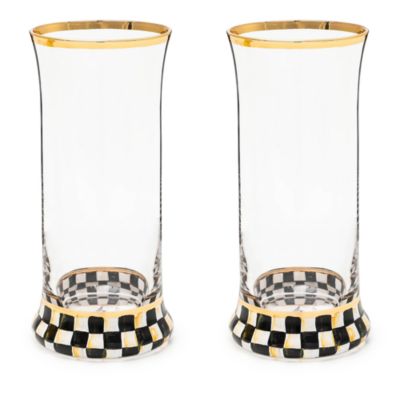 Courtly Check Highball Glass, Set of 2