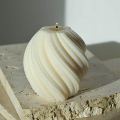 Misoli Swirl Cylinder Candle