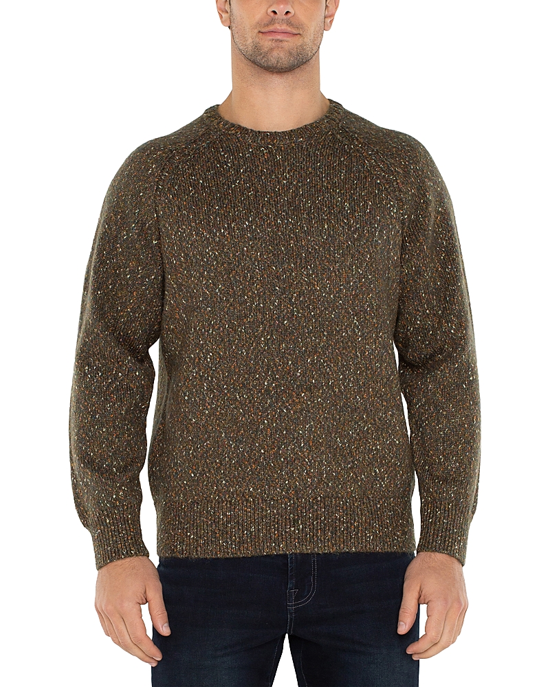 Liverpool Los Angeles Crewneck Sweater In Olive