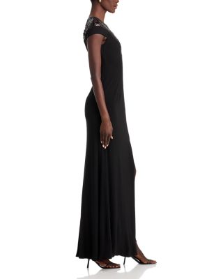 Embellished Illusion-Yoke Gown