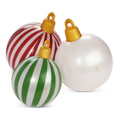 Classic Light Up Inflatable Ornaments, Set of 3