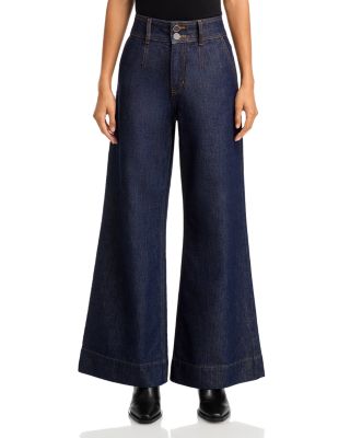 Derek Lam 10 Crosby Mille High Rise Wide Leg Jeans in Charme
