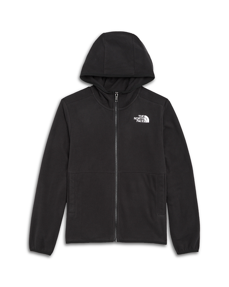 The North Face Unisex Glacier Full Zip Hooded Jacket - Big Kid In Black