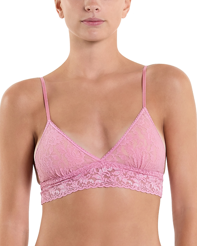Hanky Panky Signature Lace Padded Triangle Bralette In Tea Cake