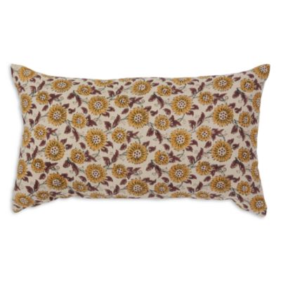 Field of Flowers Linen Decorative Pillow, 14&amp;quot; x 21&amp;quot;