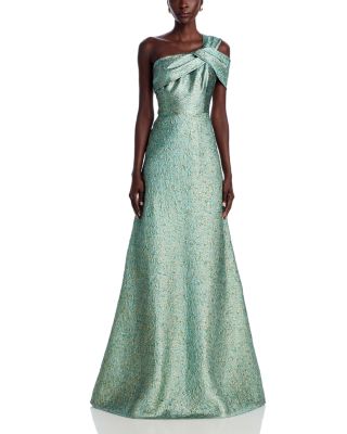 Metallic Jacquard Gown