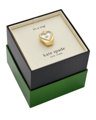 Monroe Gold Tone Stainless Steel Ring Watch, 21mm