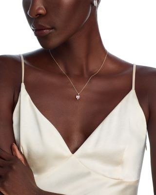 14K Yellow Gold Wicked Pink Sapphire Pendant Necklace, 16"