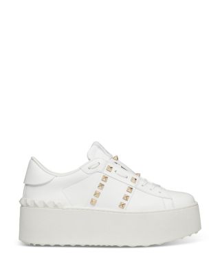 Women's Rockstud Lace Up Sneakers