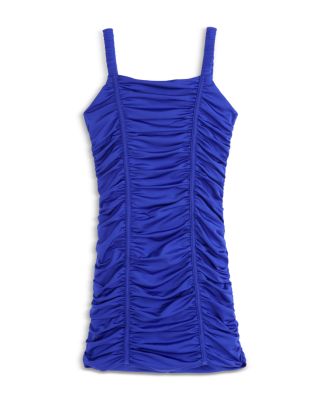 Girls' Scarlett Nylon Stretch Ruched Party Dress - Big Kid