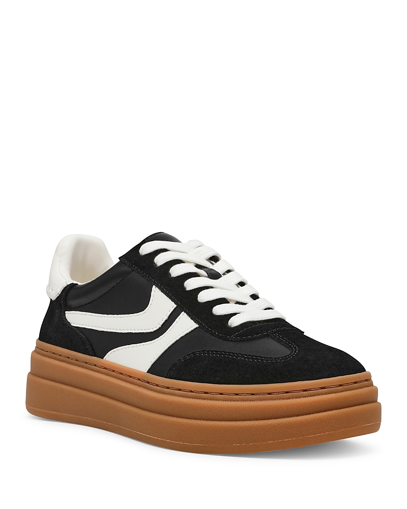 Steve Madden Women's Dodge Platform Sneakers In Black/white