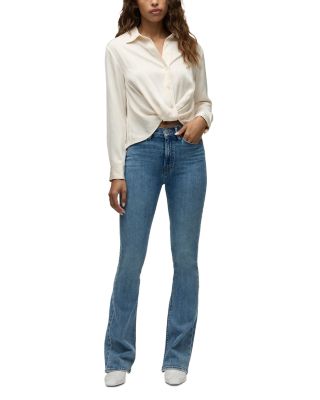 Barbara High Rise Bootcut Jeans in Catalina
