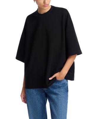 Staud Casette Oversize T-shirt In Black