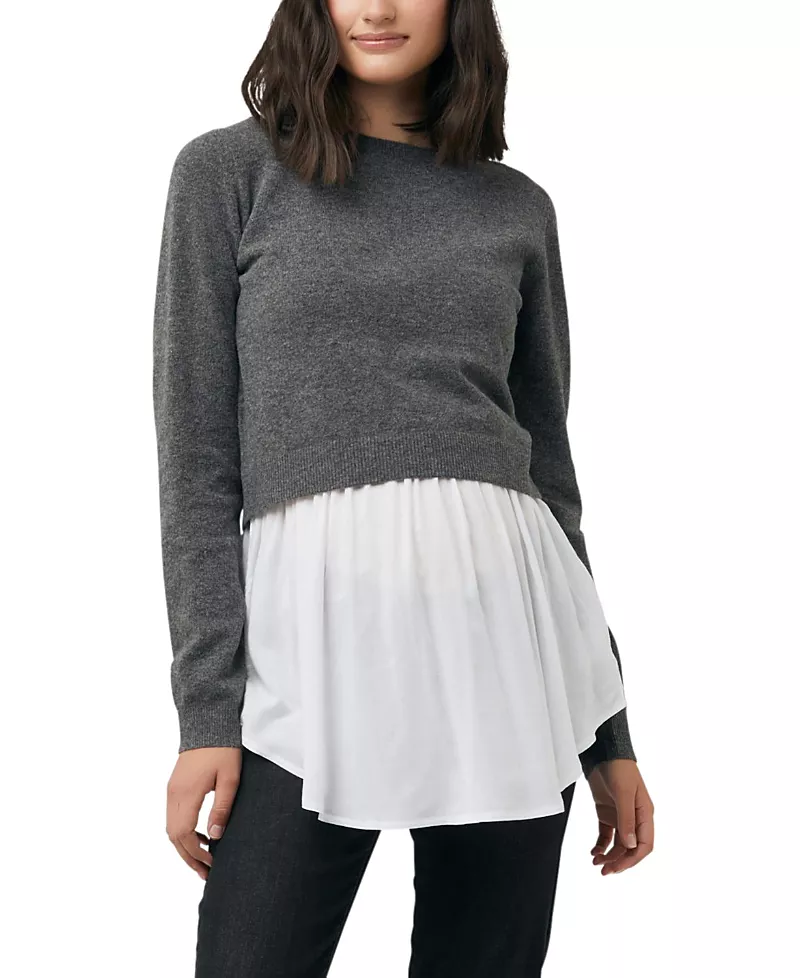 Ripe Maternity Sandy Detachable Nursing Knit Sweater