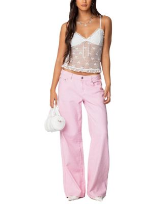 Polka Dot & Bow Sheer Tank Top