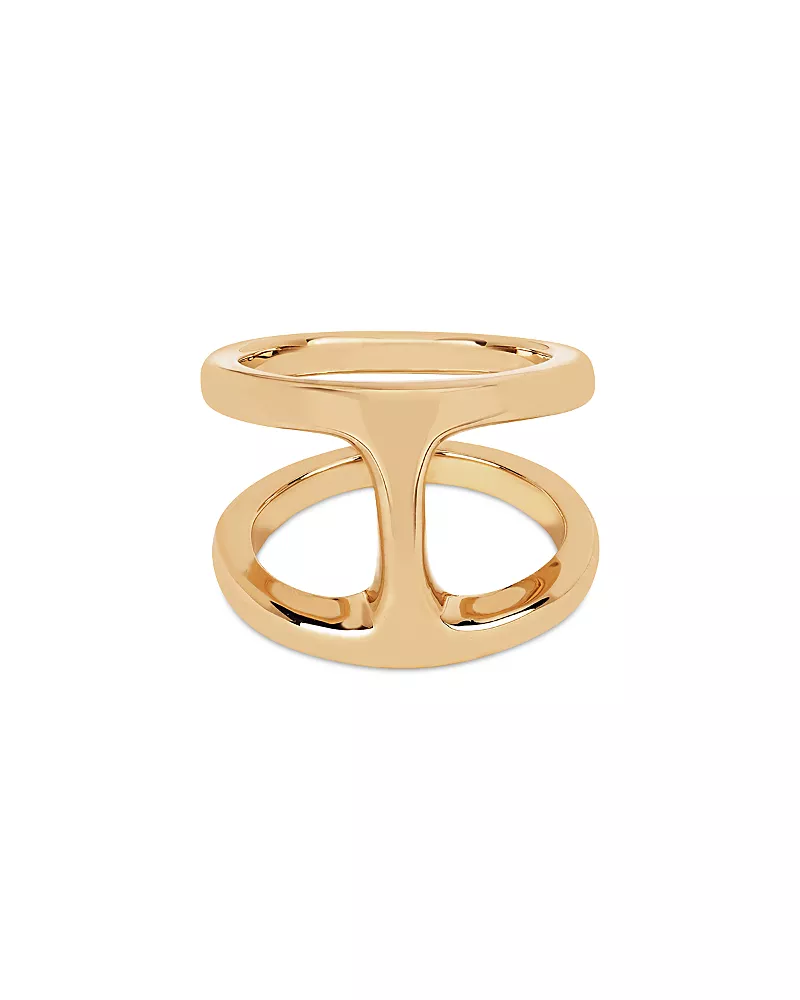 Hoorsenbuhs 18K Yellow Gold Phantom Double Row Statement Ring