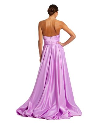 Strapless Ruched Gown