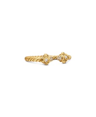 Renaissance Ring in 18K Yellow Gold with Diamonds