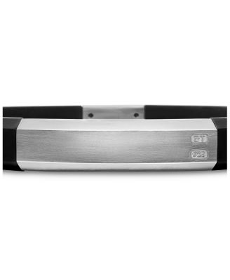 Men's Sterling Silver Streamline&reg; Black Rubber Statement Bracelet