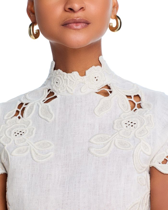 Filippa Embroidered Crop Top
