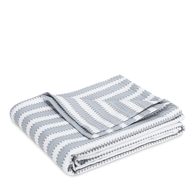 Matouk Apollo Stripe Matelasse Coverlet, King In Dove