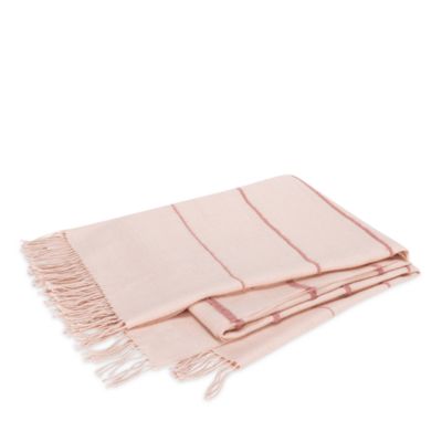 Amelia Boucle Stripe Alpaca Throw