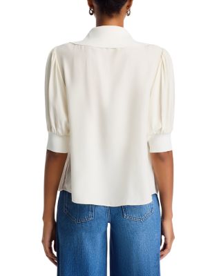 Weldon Collared Silk Blouse