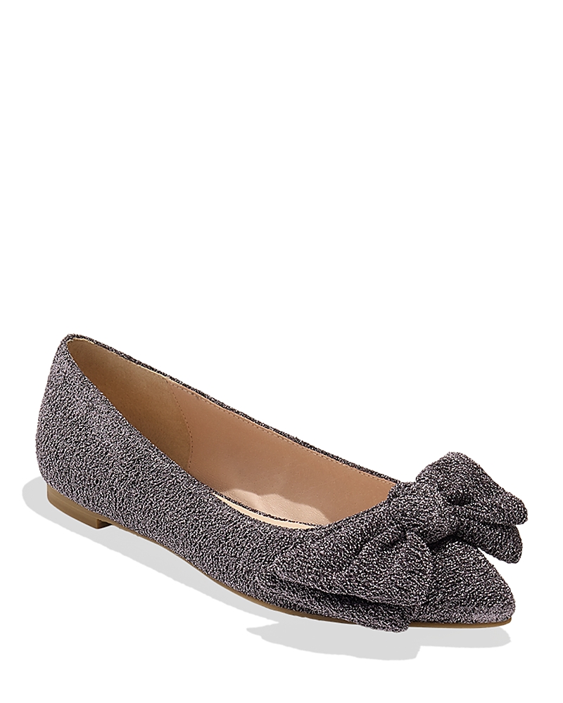 Jack Rogers Debra Pointed Toe Flat In Anthracite