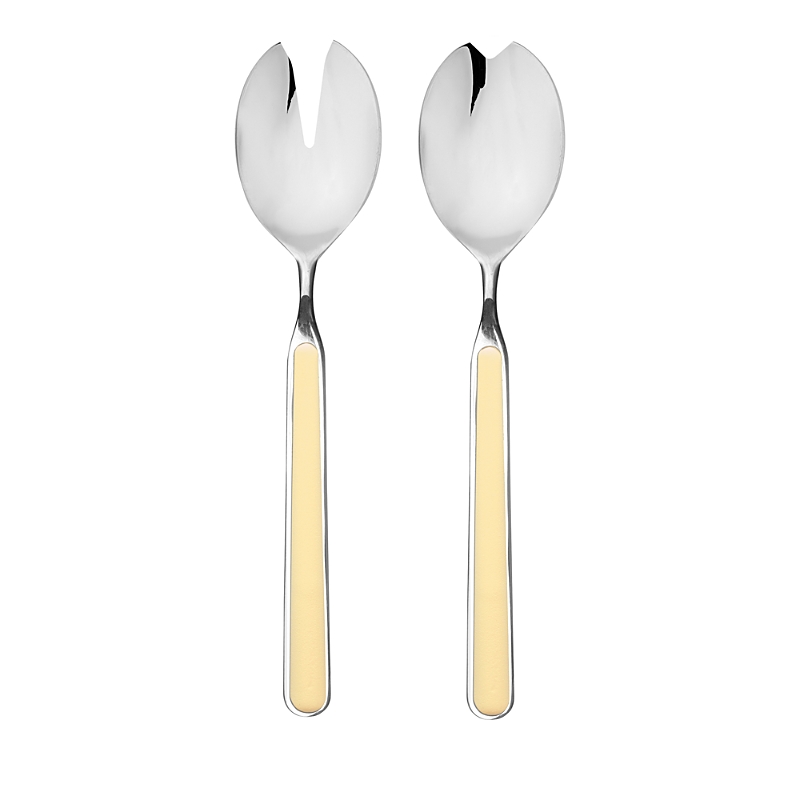 Mepra Fantasia 2 Piece Salad Serving Set In Vaniglia