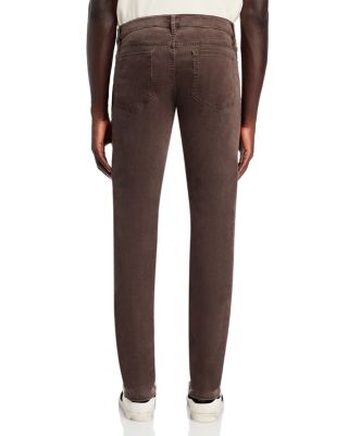 L'Homme Slim Brushed Twill Pants in Mocha