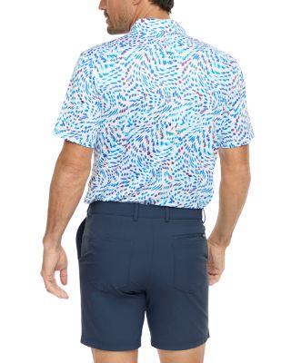 Color Play Performance Stretch Printed Classic Fit Golf Polo Shirt 
