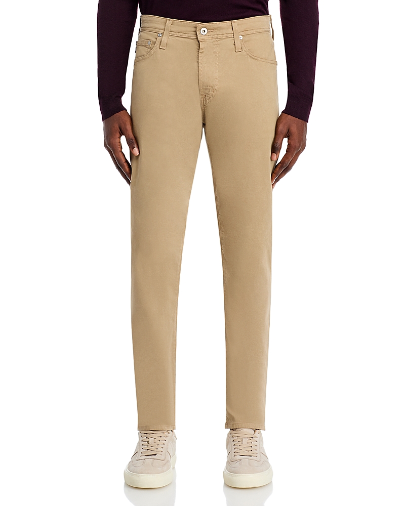 Ag Tellis 34 Slim Fit Twill Pants In Tan