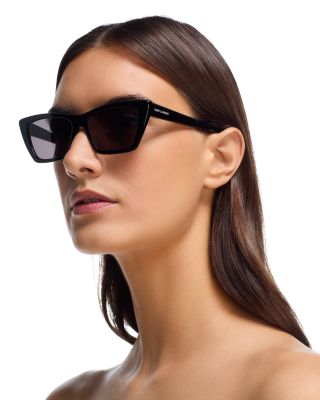 ● SAINT LAURENT ● サングラス Cat Eye Black / Grey / 53mm Saint Laurent Script 53MM Cat-Eye Sunglasses | Saks Fifth Avenue