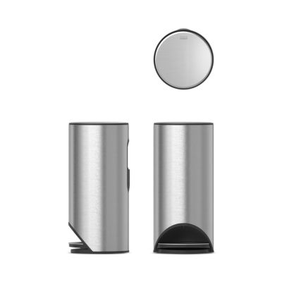 Arc 30 Liter Slimline Pedal Trash Can With Liner Pocket