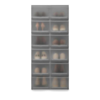 ShoeCase Premium Shoe Storage Box, 6 pack