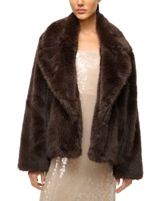 STAUD - Oversized Faux Fur Jacket