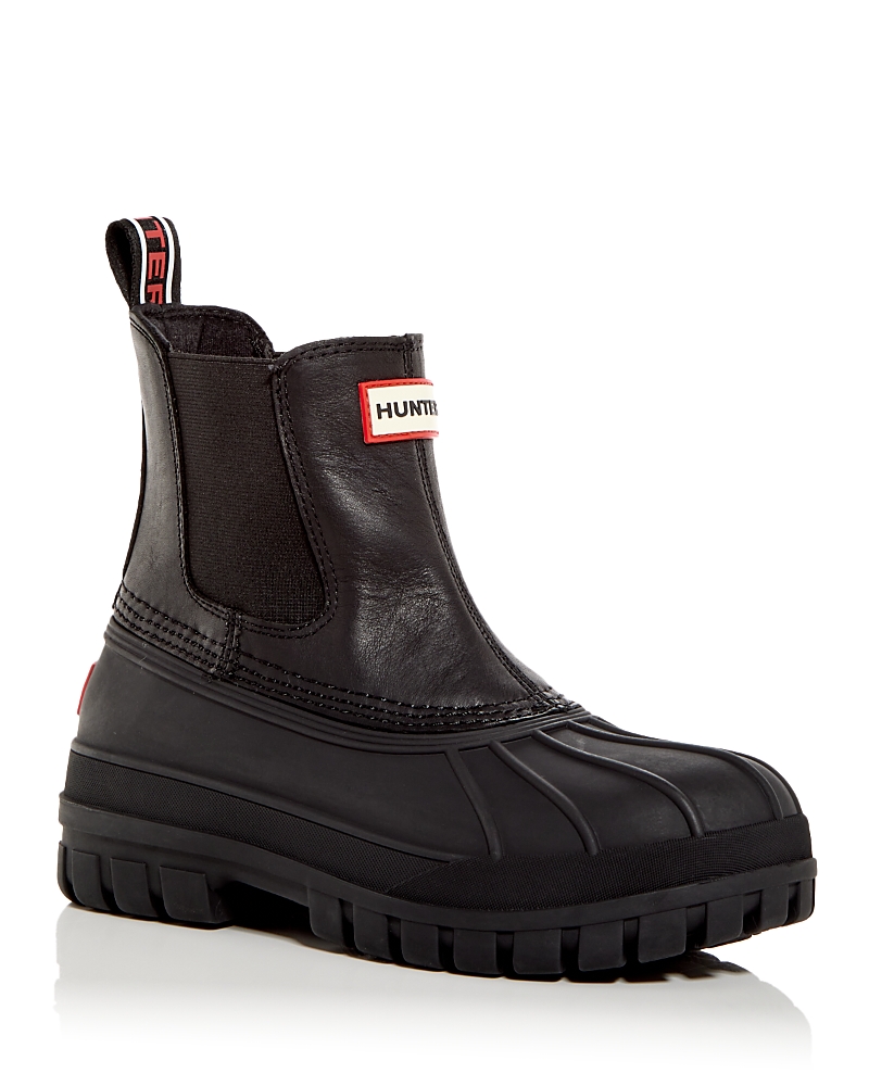 Hunter Suffolk Waterproof Insulated Boot In Black/black/black