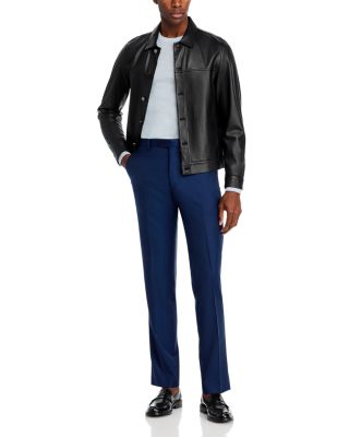 Wool Slim Fit Suit Pants