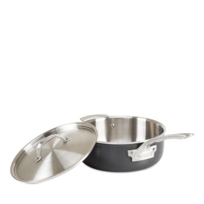 Hard Anodized 10 Pc Cookware Set with Stainless Steel Interior