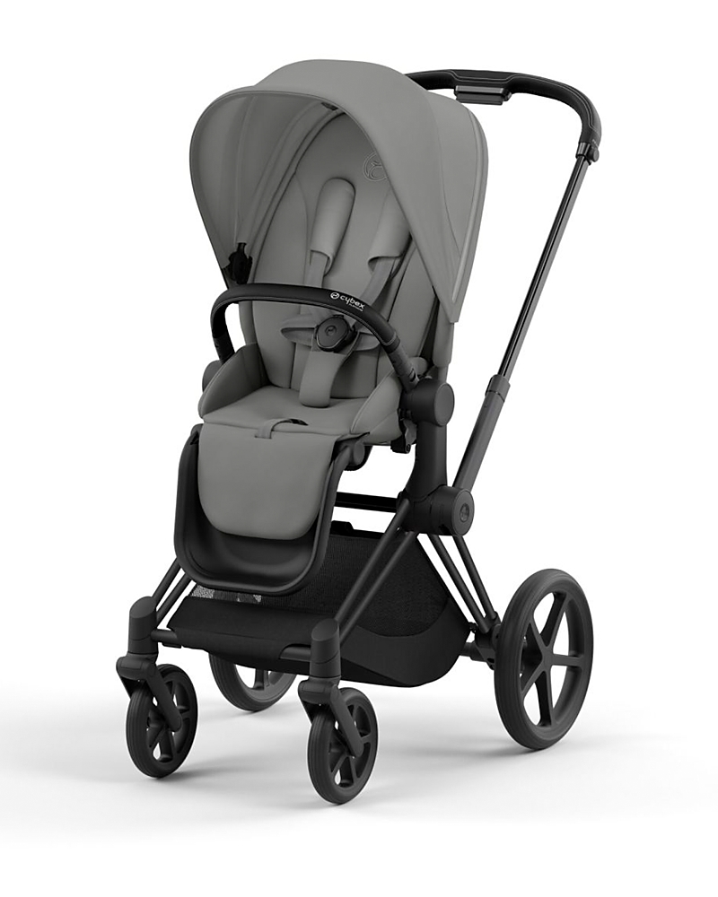 Cybex Priam 4 Stroller Matte Black Frame In Matte Black/mirage Grey