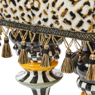 Ocelot Fabric Ottoman