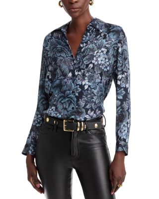 L'AGENCE - Nina Printed Silk Blouse