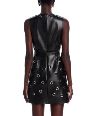 Harriet Faux Leather Mini Dress