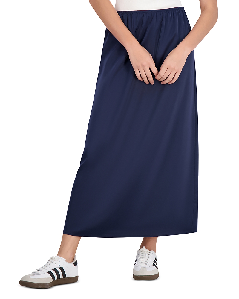 Point Satin Maxi Skirt